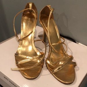 Gold sandals!